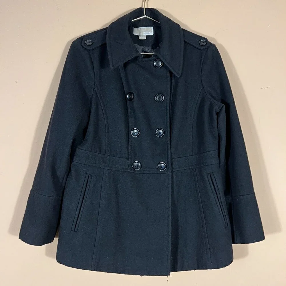 Michael Kors Mens 60% Wool Black Jacket